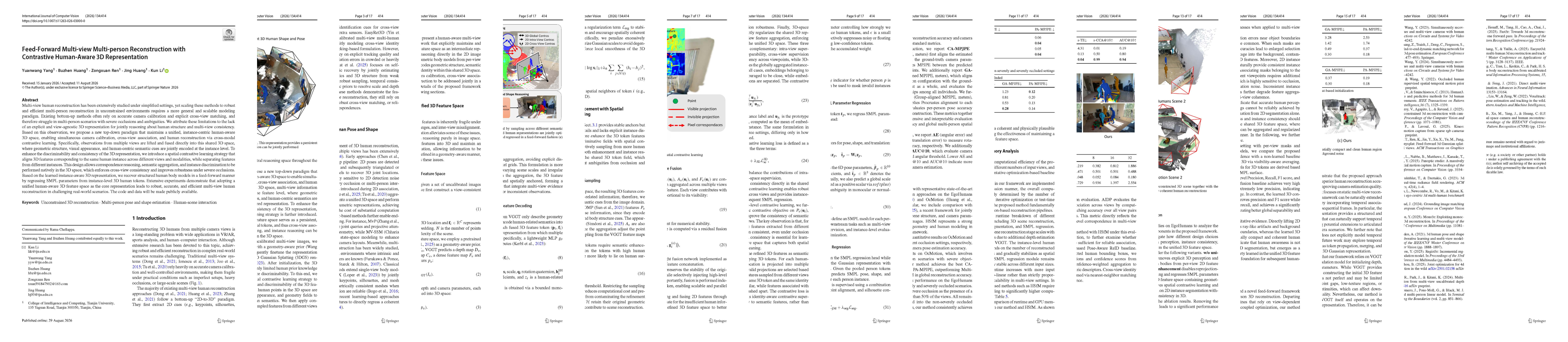 First page of the final IJCV paper